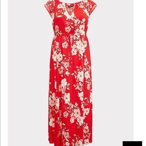 Torrid Floral Challis Maxi Dress